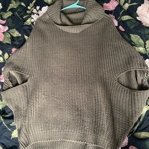 Oversized turtleneck sweater